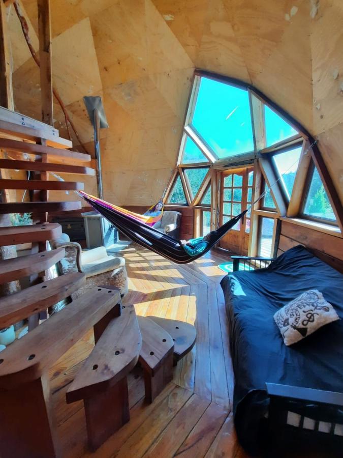 Domo Conguillio Conecta Con Tu Energia Sagrada Junto Al Salto Truful Truful Con Una Vista Majestuosa Que Podras Disfrutar En Una Tinaja Una Experiencia Que Alineara Tu Espiritu Y Tu Energia Interior Vivelo Melipeuco Bagian luar foto
