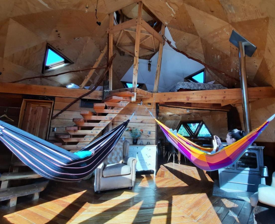 Domo Conguillio Conecta Con Tu Energia Sagrada Junto Al Salto Truful Truful Con Una Vista Majestuosa Que Podras Disfrutar En Una Tinaja Una Experiencia Que Alineara Tu Espiritu Y Tu Energia Interior Vivelo Melipeuco Bagian luar foto